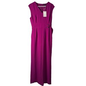 Alex Marie wide leg jumpsuit women's for magenta NWT elegant chic workwear